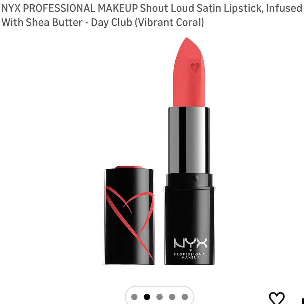 NYX Shout Loud Satin Lipstick - Vibrant Coral